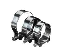 Abrazaderas de tubo de manguera de acero inoxidable 304 de gran potencia for tuberías de escape, aire y agua, sellado duradero, herramienta de soldadura de reparación de gran resistencia.(175-187mm)
