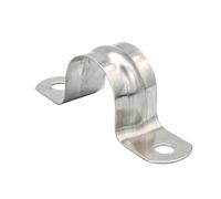 Abrazaderas de tubo en forma de U, 5-100mm, correa de dos agujeros de acero inoxidable, clip de tubo de conducto, abrazaderas de sillín de plomería, 2/10 Uds.(M200 1piece)