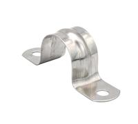 Abrazaderas de tubo en forma de U, 5-100mm, correa de dos orificios de acero inoxidable, Clip de tubo de conducto, abrazaderas de sillín de fontanería, tubería de agua, 2/10 Uds.(M200 1piece)
