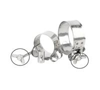 Abrazaderas de tubo manguera potente acero inoxidable 304, tuberías aire y agua escape, sellado duradero, herramienta soldadura reparación fuerza(Wing,26-28mm(1pcs))