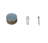 Abrazaderas De Vidrio 4 piezas de espejos 3 a 5 mm grosor que soportan el montaje en pared sin marco, abrazaderas for vidrio, for baño(Round (4PCS))