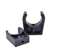 Abrazaderas en forma de U para tuberías de PVC, Abrazaderas de PVC for tubos de 20-63 mm (paquete de 2) - 20 unidades(1pc,Inner Dia 20mm)