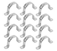 Abrazaderas en U TIMESETL Abrazaderas de Tubo 50 mm 20Pcs Abrazaderas de Manguera de Acero Inoxidable Mordazas para Tuberías, Anillo de Conexión de Abrazadera de Tubería