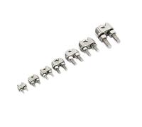Abrazaderas for Cables con Clips for Cuerda de Alambre, Clip de Abrazadera con Perno en U de Acero Inoxidable 304, Varios tamaños M2-M12(M6x1PCS)