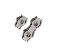 Abrazaderas for cables de acero inoxidable 304, de agarre simple o doble, M2, M3, M4, M5, M6, M8, M10(M3 Double -2pcs)