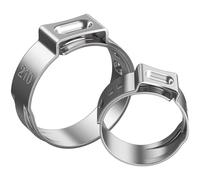 Abrazaderas metálicas, kit de 50 abrazaderas de acero inoxidable 304 de una sola oreja for tuberías y mangueras, de 5,3 a 42 mm. Múltiples especificaciones.(14.5-17.0mm)