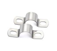 Abrazaderas Metalicas para Tubos Ø20 mm, MgcTolBox Clip para Tubo, U-Abrazadera de Acero Inoxidable para la Fijación de Tubos, Manguera o Cables - PACK 10 unidades