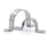 Abrazaderas Metalicas para Tubos Ø40 mm, MgcTolBox Clip para Tubo, U-Abrazadera de Acero Inoxidable para la Fijación de Tubos, Manguera o Cables - PACK 10 unidades