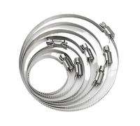 Abrazaderas Metalicas Para Tubos 5pcs/Lot Screw Worm Drive Hose Clamp 304 Stainless Steel Hoop Pipe Clip(10-16mm)