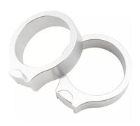 Abrazaderas Montaje Elevadores Manillar Elevador De Manillar para Motocicleta para para CBR1100XX Super Blackbird 600F VFR800 Adaptador Abrazadera Montaje Extendido(Plata)