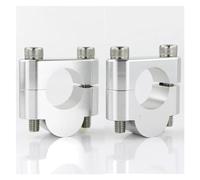 Abrazaderas Montaje Elevadores Manillar para Aprilia 7/8" Y 22 Mm Motocicleta Elevador Manillar(Plata,20mm)