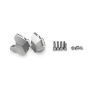 Abrazaderas Montaje Elevadores Manillar Soporte Elevador De Manillar para CFMOTO 800MT 450MT 2022-2026 Abrazaderas Elevadoras Y Adaptador Montaje Trasero(Plata)