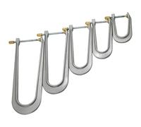 Abrazaderas para barra de bajo de violín, 5 uds., herramientas profesionales de luthier de aleación de aluminio para reparación de puentes, fijación de grietas, instalación de barra de bajo