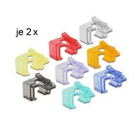 Abrazaderas para cable DeLOCK RJ45 Multicolor 16 piezas