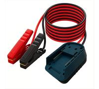 Abrazaderas para cables de arranque para baterías de 18 V con adaptador de batería Power Wheel para arranque de coche
