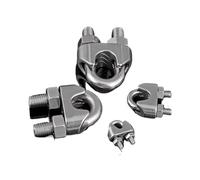 Abrazaderas para cables metálicos, Abrazadera de cable de cuerda de alambre M2-M8 acero inoxidable 304 tipo U 2/5/10 piezas(M3-10pcs)