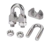 Abrazaderas para cables metálicos, Abrazadera de cable tipo U de acero inoxidable 316 M2-M32 1-50 piezas(M30-1Pcs)