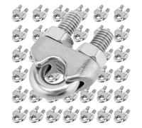 Abrazaderas para cables metálicos, Abrazadera en forma de U de cuerda de alambre de acero inoxidable 304 M3 M5 for paquetes múltiples de alambre de 3-5 mm(M3-1pc)
