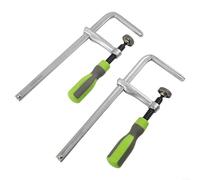 Abrazaderas para carpintería, 2PCS 200x60mm F-Type Dovetail Rail Track Clamps, Desktop Groove Fixing Plastic Handle Tool Set