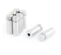 Abrazaderas para cristal sin marco de acero inoxidable, 8 piezas,12 mm x 30 mm