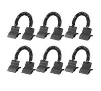 Abrazaderas para cubierta de piscina, 6 piezas, clips de piscina sobre el suelo, kit de abrazaderas de fijación para manguera de spa, natación, patio, invierno, césped, solución de sujeción segura