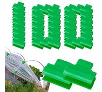 Abrazaderas Para Jardín | 100 Piezas De Grapas Exteriores Resistentes | Sujeciones Duraderas, Herramientas De Soporte Y Accesorios De Repuesto Para Cultivo En Invernadero Interior Y