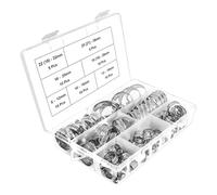 Abrazaderas para mangueras Kit surtido de abrazaderas de manguera de 20 piezas/60 piezas, abrazaderas de acero inoxidable ajustables de 1/4 ''-1-1/2'' (6-38 mm)(20pcs 19-29mm)