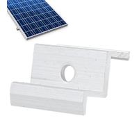 Abrazaderas Para Paneles Solares | Sujetador de Aleación de Aluminio Resistente a la Oxidación | Soporte de Montaje para Placas Solares Fotovoltaicas,para Jardín Exterior, Techo, Suelo, Embarcación,
