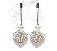 Abrazaderas para pezones Abrazaderas para pezones Abrazaderas para clítoris con pesas Colgante decorativo Joyería para pezones Fetiche ajustable Coqueteo Juguetes sexuales para mujeres Paquete de 2