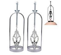 Abrazaderas para pezones de acero inoxidable Tensor de pezones Camilla Abrazaderas para pezones ajustables Abrazaderas para pezones eróticas Fetiche SM BDSM Juguetes sexuales - 1 par(Runde Form)