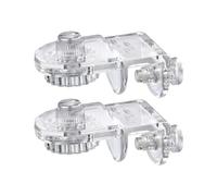 Abrazaderas para Tapa de Acuario de acrílico, 2 Clips Netos antisalto, Soporte para Cubierta de Tanque de Peces, Clips de Soporte para acuarios sin Bordes, Cubierta Segura para Tanques de