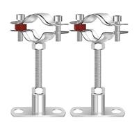 Abrazaderas para tuberías de acero inoxidable 304 para fijación de tuberías y soportes, 2 juegos de clips y hebillas de base rectangular, accesorios PPR Hebilla de fijación(Φ32-34)