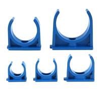 Abrazaderas para tuberías de agua en forma de U, Abrazaderas for tubos de PVC, color azul, 20-50 mm, paquete de 10(32mm)