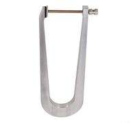 Abrazaderas profesionales Luthier para violín y violonchelo de aluminio, incluye cinco tamaños diferentes, desde 8,3 cm hasta 24 cm, plata (profundidad 24 cm)