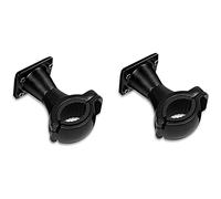 Abrazaderas universales de repuesto para manillar de dirección para los altavoces estéreo de los sistemas de audio de motocicleta Aileap (negro, abrazadera de dirección de 1 a 1.25 pulgadas)