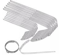 Abrazaderas universales para fuelle de junta homocinética de TecPo, 6 bridas grandes y 6 pequeñas, de 28 a 124 mm