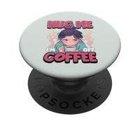 Abrázame, estoy fuera del café Cita divertida de abstinencia de cafeína PopSockets PopGrip Adhesivo
