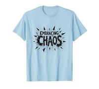 Abrazando el Caos: Declaración atrevida para los Rebeldes Camiseta, Hombre, Azul Bebé, 3XL