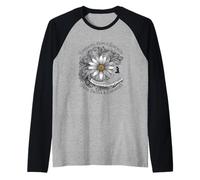Abrazando la Esperanza y la Fuerza Cinta de Conciencia del Parkinson Camiseta Manga Raglan
