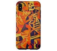 Abrazando la Muerte Arte Geométrico Colorido Carcasa para iPhone XS Max