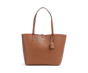 Abrazando sin esfuerzo el atractivo atemporal de los bolsos tote, esta pieza de tamaño medio de Lauren Ralph Lauren está hecha de suave piel sintética que combina estilo y practicidad. Su espacioso co