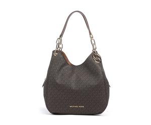 Abrazando sin esfuerzo la tendencia actual de estilos relajados pero refinados, este bolso hobo Michael Kors Lillie combina cuero sintético suave con un diseño ligero para elevar tu look diario. Confe