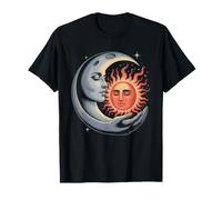 Abrazo Celestial del Sol y la Luna - Arte de armonía cósmica mística Camiseta