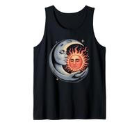 Abrazo Celestial del Sol y la Luna - Arte de armonía cósmica mística Camiseta sin Mangas