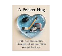 Abrazo de bolsillo con temática deportiva, colección de abrazo de bolsillo con temática deportiva, con tarjeta de felicitación, colección temática deportiva para entusiastas del deporte y amigos (C)