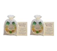 Abrazo de bolsillo de bendición de herradura con tarjeta de abrazo, abrazos de bolsillo de herradura, herradura larga de recuerdo emocional, soporte de regalo a distancia