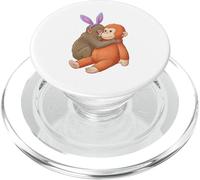 Abrazo de Conejo de Pascua Punch The Monkey PopSockets PopGrip para MagSafe