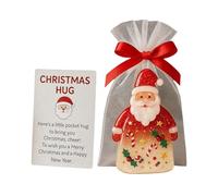 Abrazo de Navidad - PP 7,5 x 5,5 cm | Pequeño bolsillo de Navidad abrazo | Abrazos de bolsillo Christmaxs con tarjetas de aliento, recuerdo de Papá Noel, regalo de vacaciones cuidadoso para amigos