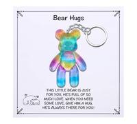 Abrazo de oso de bolsillo, regalos de alivio de ansiedad para mujeres y hombres, regalos de positividad para la salud mental para amigos ansiosos, regalo para pensar en ti, regalo reconfortante para