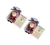 Abrazo de Papá Noel Estilo Retro Para Colgar Materiales Acrílico Irrompible Amigable Familia Acento de Navidad Acrílico Claro Decoración de Papá Noel